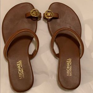 Michael Michael Kors Brown Flip Flops, 6